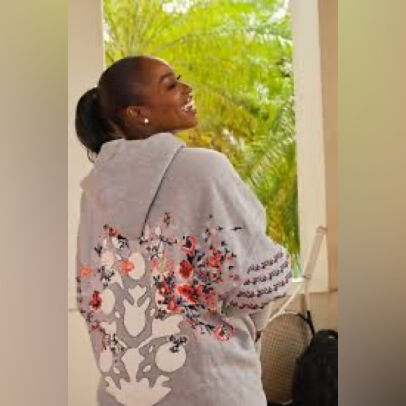 Free People At My Best Embroidered Sweat - Picture 1 of 16